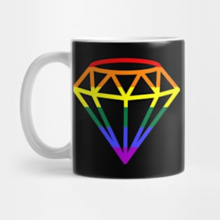 Gay Pride Flag Diamond Mug